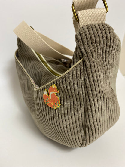 Sac demi-lune en velours