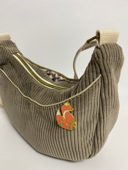 Sac demi-lune en velours